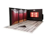 Boîte De Présentation De Voiture Moulée Sous Pression - Éclairage LED Chaud, Ensemble De Diorama Miniature 25 X 14 X 9,2 Cm, Vitrine Automatique À Piles Boutons, Base De Parking En PVC 120 G | Structu