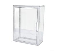 Boîte de présentation en acrylique à 2 niveaux avec séparateur amovible et porte magnétique pour objets de collection et petits objets de décoration (0 diviseur)
