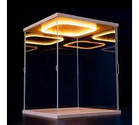 Boîte de présentation en acrylique empilable, vitrine transparente, anti-poussière et résistante à l'humidité, for figurines, livres, jouets(20x15x60cm/7.9x5.9x23.6in)