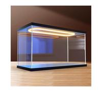 Boîte de présentation en acrylique, Porte ouverte avant d'affichage acrylique de LED empilable for les tailles multiples d'objets collection(55x35x35cm(22x14x14in))