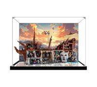 Boîte de présentation en acrylique pour Lego 21363 The Goonies Pirate Ship Model, boîte de présentation transparente anti-poussière compatible avec le modèle Lego 21363 (modèle non inclus) (Base