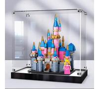 Boîte de présentation en acrylique pour Lego 40720 Mini château de la Belle au bois dormant, boîte de présentation transparente anti-poussière compatible avec kit de construction Lego 40720 (modèle