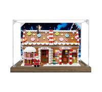 Boîte de présentation en acrylique pour Lego 40809 Modèle maison en pain d'épice Transparent Boîte de présentation anti-poussière Compatible avec le modèle Lego 40809 (modèle non inclus) (Style B)