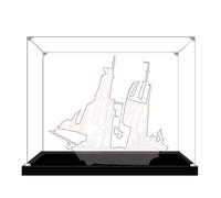 Boîte de présentation en acrylique pour Lego 70413 modèle de bateau pirate, boîte de présentation transparente anti-poussière compatible avec le modèle Lego 70413 (modèle non inclus) (2 mm)