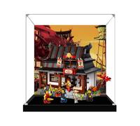 Boîte de présentation en acrylique pour Lego 71858 Weapon Smithy, boîte de présentation transparente anti-poussière compatible avec le modèle Lego 71858 (modèle non inclus) (fond D)