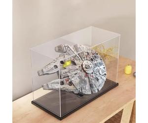 Boîte de présentation en acrylique pour Lego 75192 - Kit de modèle de faucon Millenium de luxe - Boîte en acrylique transparent pour exposer des poupées - Boîte de présentation anti-poussière (boîte