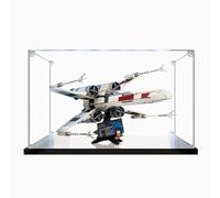 Boîte de présentation en acrylique pour Lego 75355 Starfighter, boîte de présentation transparente anti-poussière compatible avec kit Lego 75355 (modèle non inclus) (base miroir 3 mm)