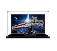 Boîte de présentation en acrylique pour Lego 75441 Attack Cruiser, boîte de présentation transparente anti-poussière compatible avec modèle Lego 75441 (modèle non inclus) (base noire+fond C)