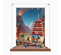 Boîte de présentation en acrylique pour Lego 75638 Bataille du Dragon Paradise, boîte de présentation transparente anti-poussière compatible avec le modèle Lego 75638 (modèle non inclus)