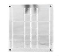 Boîte de présentation en acrylique transparent - 18, 9, 20 styles de grille pour organiser les petits trésors, étoiles de mer et trouvailles de plage - Étui transparent (A)