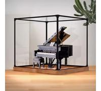 Boîte de présentation en acrylique transparent à monter soi-même, résistante à la poussière, boîte de rangement pour objets de collection, boîte de présentation cube pour Lego 21323 modèle de bloc de