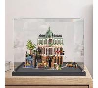 Boîte de présentation en acrylique transparent anti-poussière compatible avec Lego 10297 Corner Boutique Hotel Model Set de présentation, boîte de rangement, vitrine (boîte de présentation uniquement