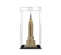 Boîte de présentation en acrylique transparent anti-poussière compatible avec Lego 21046 Empire State Building Model Set de vitrine, boîte de rangement, vitrine (boîte de présentation uniquement