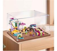 Boîte de présentation en acrylique transparent anti-poussière compatible avec Lego 41316 Speedboat transporteur modèle boîte de présentation, boîte de rangement, vitrine (boîte de présentation
