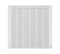 Boîte de présentation en acrylique transparent avec fermeture magnétique - 36 grilles - 12 x 12 cm - Pour collectionneurs de voyage