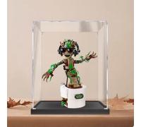 Boîte de présentation en acrylique transparent résistante à la poussière, compatible avec Lego 76297 Dancing Doll Model Set Boîte de présentation, boîte de rangement, vitrine (boîte de présentation