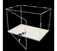 Boîte de présentation en Acrylique, vitrine Transparente verrouillable en Acrylique pour Objets de Collection et Jouets - Boîte de Rangement Anti-poussière, Meuble de présentation pour la ma