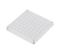 Boîte de présentation magnétique en acrylique pour collection de trésors de plage et souvenirs pour ranger de petits coquillages, pierres, diamants et pierres précieuses pour nail art (carré - 64