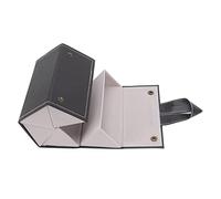 Boîte de Présentation Multifonctionnelle pour Lunettes de Soleil, étui Pliable pour Lunettes de Voyage, Rangement pour de Soleil, Bijoux, Cuir PU pour Presbytes, Boucles D'oreilles (BLACK)