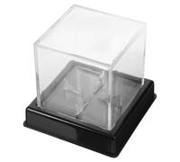Boîte de Présentation pour Balle de Baseball Transparente Base Noire