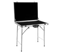 Boîte de présentation pour Bijoux de Voyage et d'intérieur, en Alliage d'aluminium avec trépied et roulettes, Grand Format 70 x 50 cm pour Un Transport et