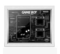Boîte de présentation pour modèle pour Lego Game Boy 72046, Cadre Photo, Compatible avec Lego 72046 (modèle Non Inclus) (Blanc (Version améliorée))