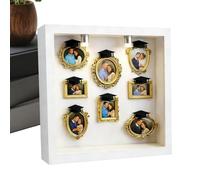 Boîte de présentation pour photos de musée à faire soi-même - Cadre photo doré à faire soi-même, pour remise de diplôme, Noël, anniversaire, mariage, couple, famille, enfants, petit ami