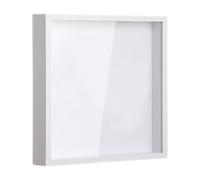 Boîte de présentation pour Souvenirs - Bois Compact, récipient à mémoire, Design Moderne, Cadre d' à insérer sur Le Devant, Panneau Transparent Minimal | Organiseur de Rangement Simple pour