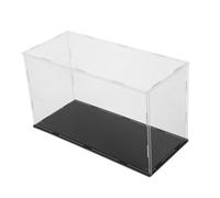 Boîte de Présentation Transparente Acrylique, pour Casquette de Baseball | Protection Anti Poussière, Base Noire Minimaliste, pour Étagère Domestique, Objets Dédicacés et Collection