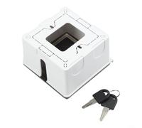 Boîte de prise de courant verrouillable étanche de type 86 pour chargement de véhicule électrique, conçue pour fournir une protection sécurisée de connexion électrique à l'extérieur (noir transparent)