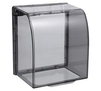 Boîte de Prise Électrique Étanche Noire pour Salle de Bain | Plastique, Réduit les Risques Électriques, Design Discret, Cuisine et Zone Lavabo