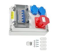 Boîte de prise électrique murale Puissante Construction Distributeur de puissance Extérieur Boîte de distribution étanche Prises de courant industrielles durables Jonction de câble Prise industrielle