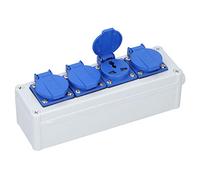 Boîte de Prise Extérieure Étanche avec Interrupteur, Prise de Courant Murale pour Rallonge, Boîtier Électrique Extérieur