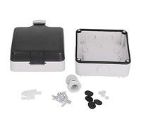 Boîte de prise extérieure IP66, boîtier électrique robuste et résistant aux intempéries pour jardin, salle de bain, cuisine, construction de camping-car avec verrouillage de