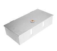 Boîte de Prise Murale Inox Double, Encastrable, Verrouillable, Étanche | Montage Extérieur, Charge pour Véhicules Électriques, Usage sur Équipement, Argenté, Acier Inoxydable