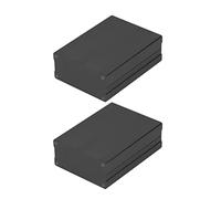 Boîte de projet, boîtier de projet électrique en alliage d'aluminium, boîte de jonction d'oxydation de sablage de surface de type divisé étanche à l'eau pour coque d'amplificateur (Noire)