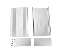 Boîte de projet électronique alliage en alliage en aluminium Sandblast de protection argent oxydé 68 x 145 x 250 mm