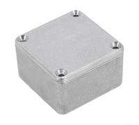 Boîte de projet en aluminium avec protection IP54, couvercle hermétique, construction en métal moulé sous pression pour boîtier d'instruments électriques (721,2 kg (50,5 x 50,5 x 31 mm)