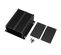 Boîte de projet PolyGen en alliage d'aluminium avec structure intégrée 53 x 116 x 130 mm Finition noire sablée avec blindage du signal pour boîtier de projet électronique