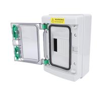 Boîte de protection de distribution, boîte de jonction électrique extérieure étanche à l'eau avec couvercle transparent, boîte électrique pour disjoncteur mural intérieur et