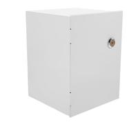 Boîte de Protection pour Multiprise Extérieure Verrouillable en Fer Blanc | Couvercle de Parapluie, Finition Émaillée Lisse, Format 20x15,5x15cm, Cuisine Humide