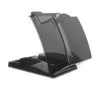 Boîte de Protection pour Prise de Salle de Bain Étanche Noire | Plastique, Couvercle à Charnière Verrouillable, Pose Adhésive Murale, Usage Intérieur Extérieur, pour Rénovations