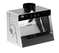 Boîte De Pulvérisation D’aérographe Portable, Cabine De Peinture à Rideau D’eau à Pression Négative, Avec Lumières Led, Rideau D’eau Rotatif, Pour Peinture Diy Et Modélisme