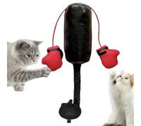 Boîte de punchage Jouet Chat - ABS Cat Boxing Bag | Jouet de Boxe de Chaton avec Insert de création de Bruit | Jout Unique de Sac de Boxe interactif pour Chatons énergiques, prévention de l'ennui, co