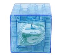 Boîte de puzzle de labyrinthe monétaire, boîte de labyrinthe monétaire pour espèces drôle Maze Maze Box Blue Translucent Money Box for Cash Gift Money Bank Play Toys for Kids Adults Gifts For Home