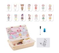 Boîte de Puzzle magnétique - Jeu d'apprentissage, Jouet créatif | Kit d'activités de Voyage Portable avec étui pour, garçons et Filles, première éducation, asile, Salle de Classe,