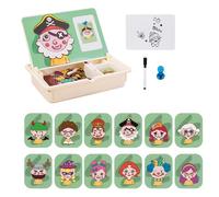 Boîte de Puzzle magnétique pour - Jeu de Match de Voyage, Jouet d'apprentissage pour Tout-Petit | Ensemble de Plaisir interactif interactif préscolaire avec Un boîtier de Road Trip