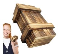 Boîte de puzzle secrète en bois - Boîte de puzzle pour adultes et enfants | Puzzle de salle d'évasion | Puzzle mécanique en bois | Magic Cube Game | pour puzzle en teaser cérébral | Scatol