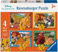 Boîte de puzzles pour enfants | 4 en 1 | Ravensburger | Le Roi Lion de Disney