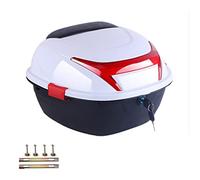 Boîte de Queue de Tour de Moto, KIMISS Coffre de Bagages avec Serrure Supérieure, Boîte Arrière de Rangement de Bagages pour Casque, Boîtier Supérieur de Grande capacité (Grand)